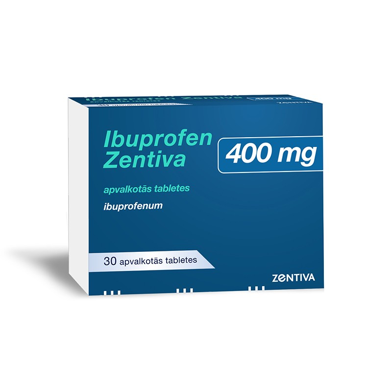 Ibuprofen Zentiva 400 mg apvalkotās tabletes