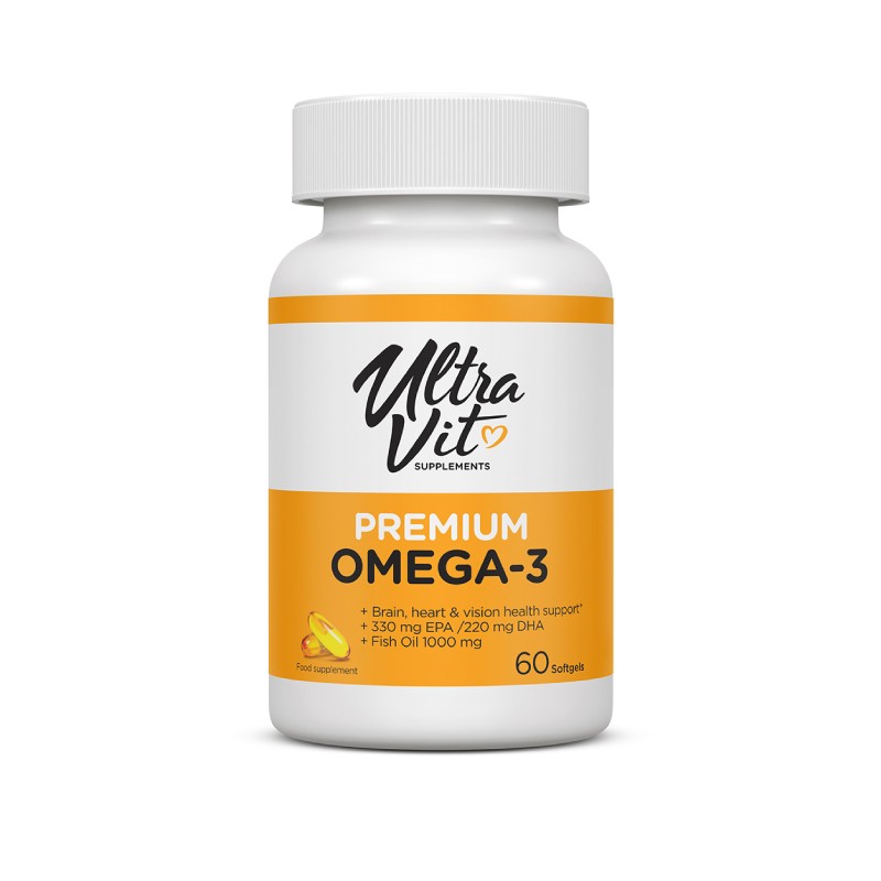 UltraVit Premium Omega-3, 60 kapsulas