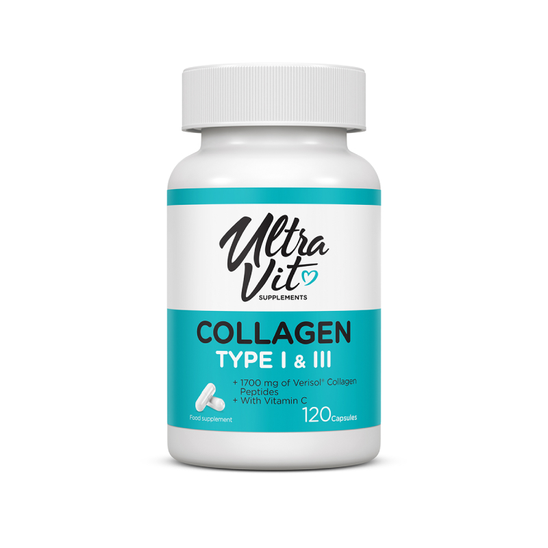 UltraVit Collagen I&III, 120 kapsulas