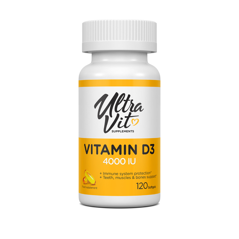 UltraVit Vitamin D3 4000 IU, 120 kapsulas