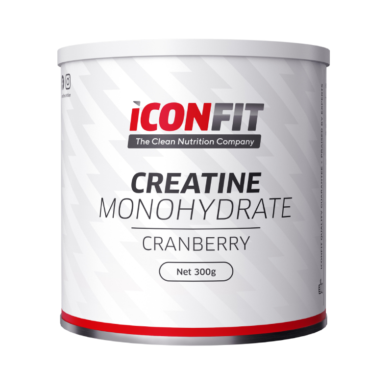 ICONFIT Creatine Monohydrate Cranberry pulveris, 300 g