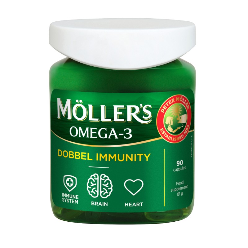 MOLLER OMEGA-3 DOBBEL FISH OIL CAPS N90 (ORKLA CARE)