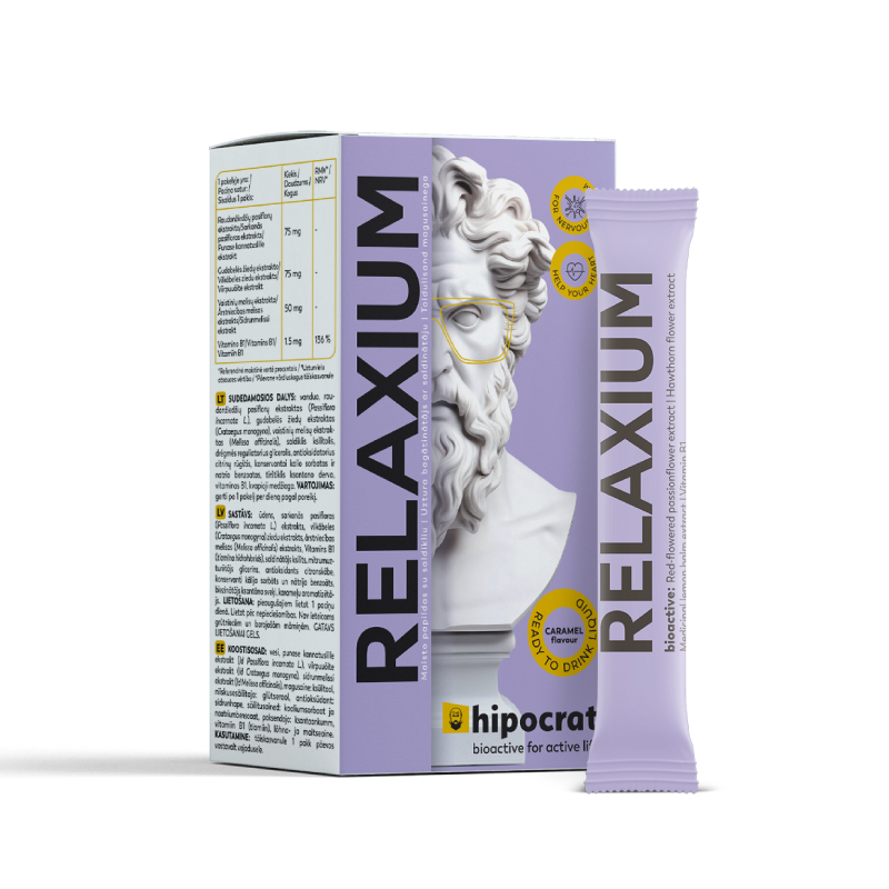 Biofarmacija HIPOCRAT RELAXIUM gels, 10 paciņas