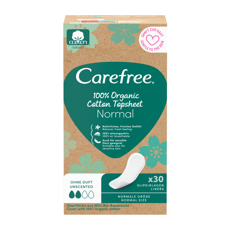 CAREFREE ikdienas ieliktnīši NORMAL ORGANIC, 30 gab.