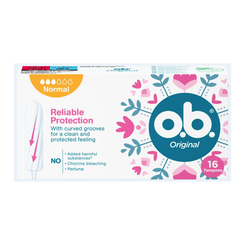 O.B. higiēniskie tamponi  NORMAL, 16 gab.