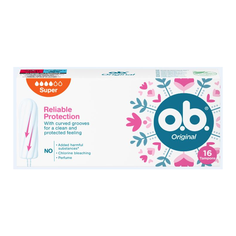 O.B. higiēniskie tamponi SUPER, 16 gab.