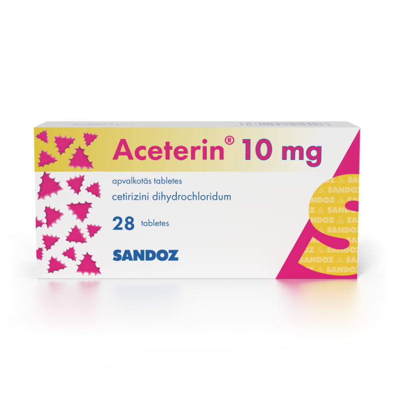 Aceterin 10 mg apvalkotās tabletes