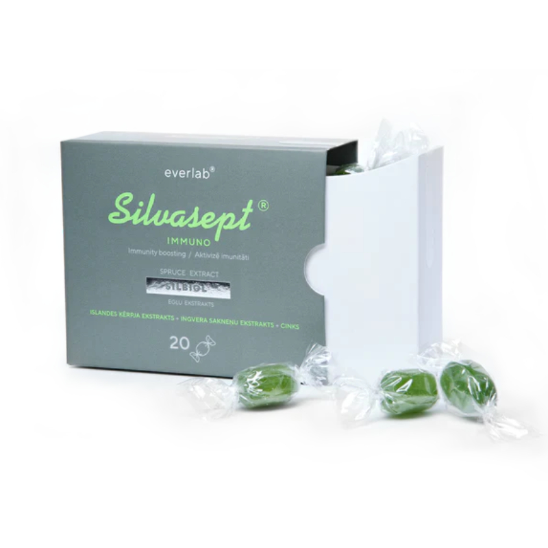 SILVASEPT Immuno karameles, 20 gab