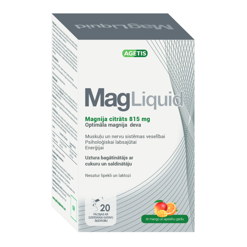 Agetis MagLiquid 815 mg, 20 paciņas