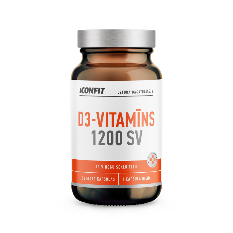 ICONFIT D3 vitamīns 1200 SV, 90 kapsulas
