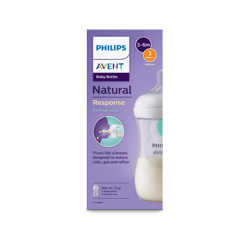 PHILIPS AVENT Natural Response pretkoliku pudelīte