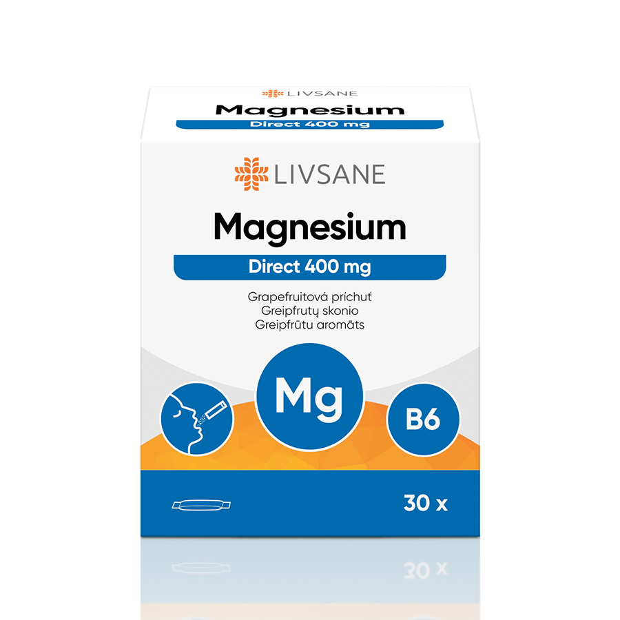 LIVSANE Magnesium Direct 400 mg pulveris, 30 gab.