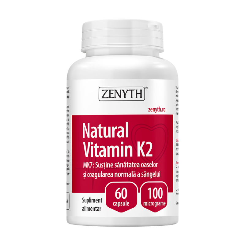 ZENYTH Dabīgais K2 vitamīns kapsulas, 60 gab.