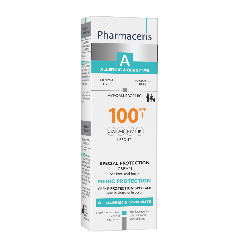 PHARMACERIS A krēms sejai un ķermenim MEDIC PROTECTION MD SPF100+, 75 ml