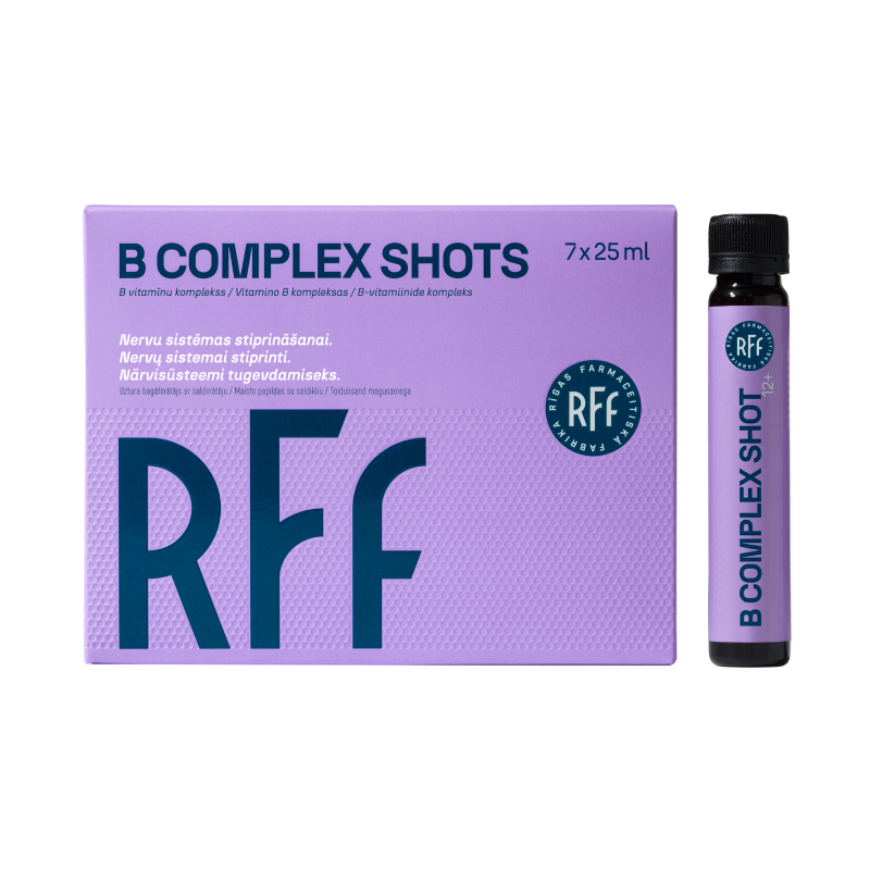 RFF B Complex Shots 25 ml pudelītes, 7 gab.