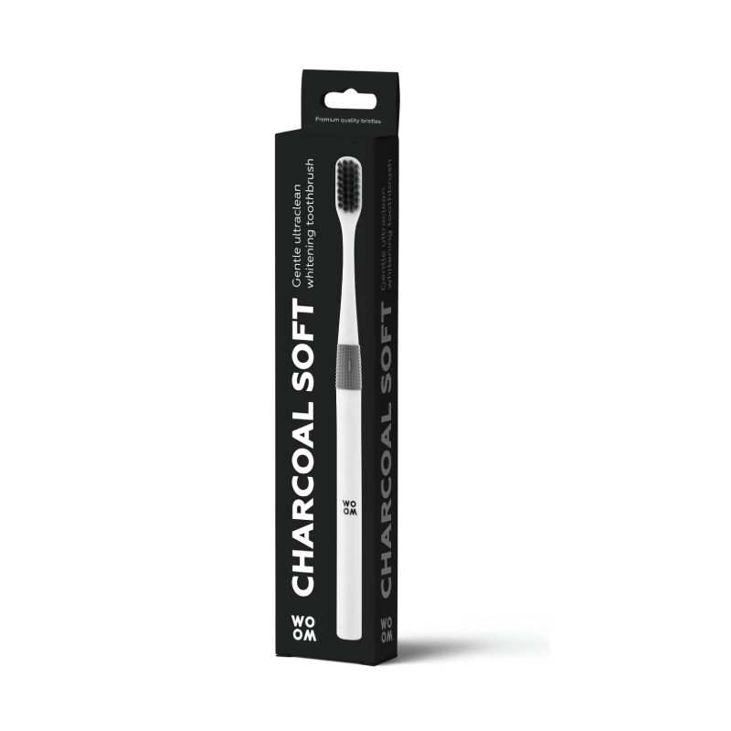 WOOM Charcoal Soft zobu birste