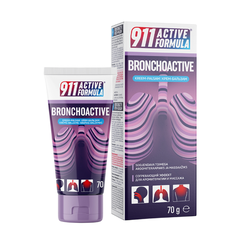911 active formula BRONCHOACTIVE krēms-balzams, 70 g