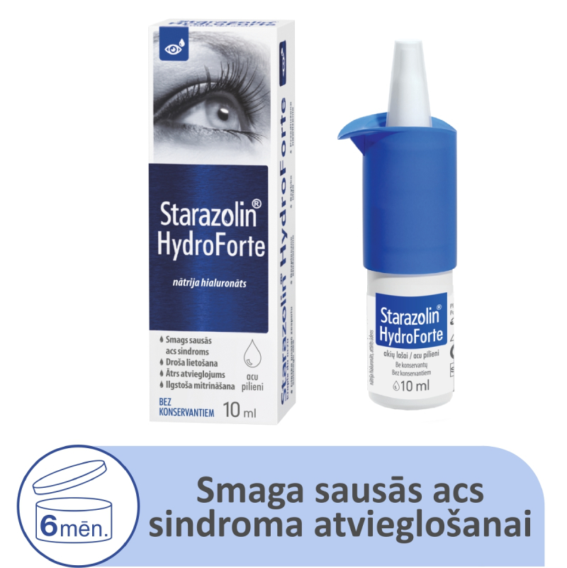 STARAZOLIN acu pilieni HYDROFORTE, 10 ml