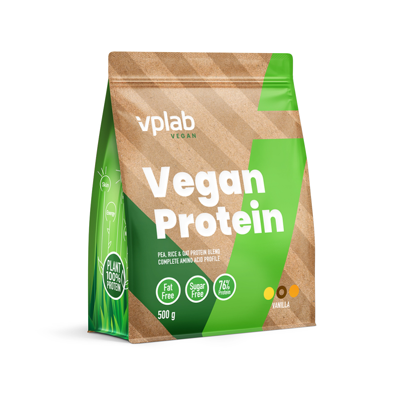 VPLAB proteīns ar vaniļas garšu VEGAN, 500 g
