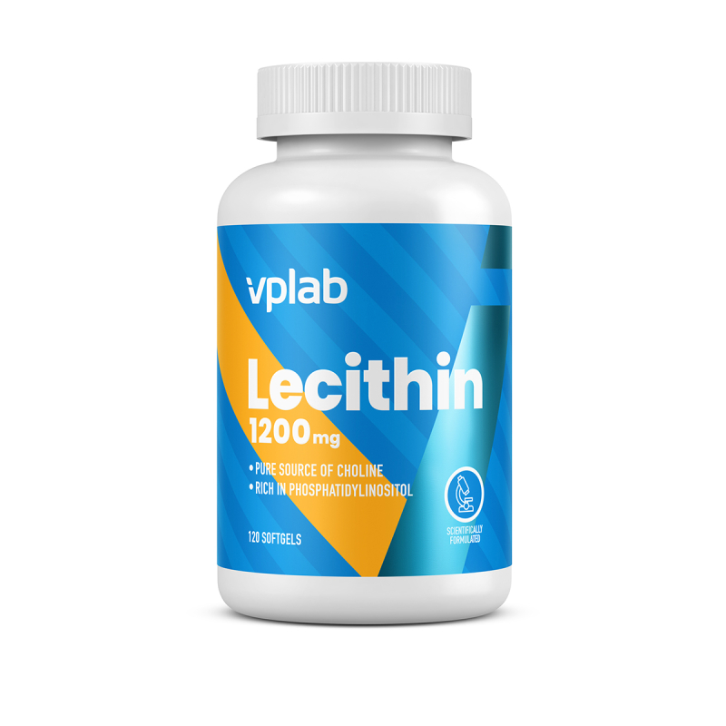VPLab Lecithin 1200 mg mīkstās kapsulas, 120 gb.