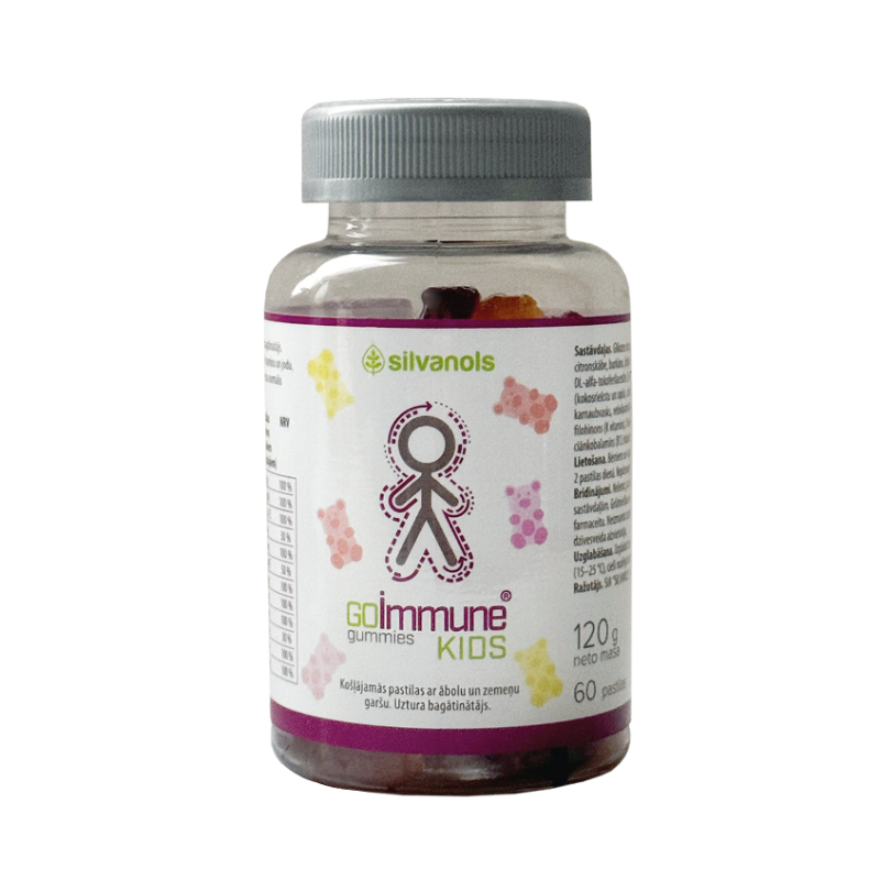 GOIMMUNE Kids Gummies košļājamās pastilas, 60 gab.