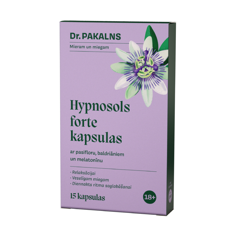 DR.PAKALNS Hypnosols Forte kapsulas, 15 gab