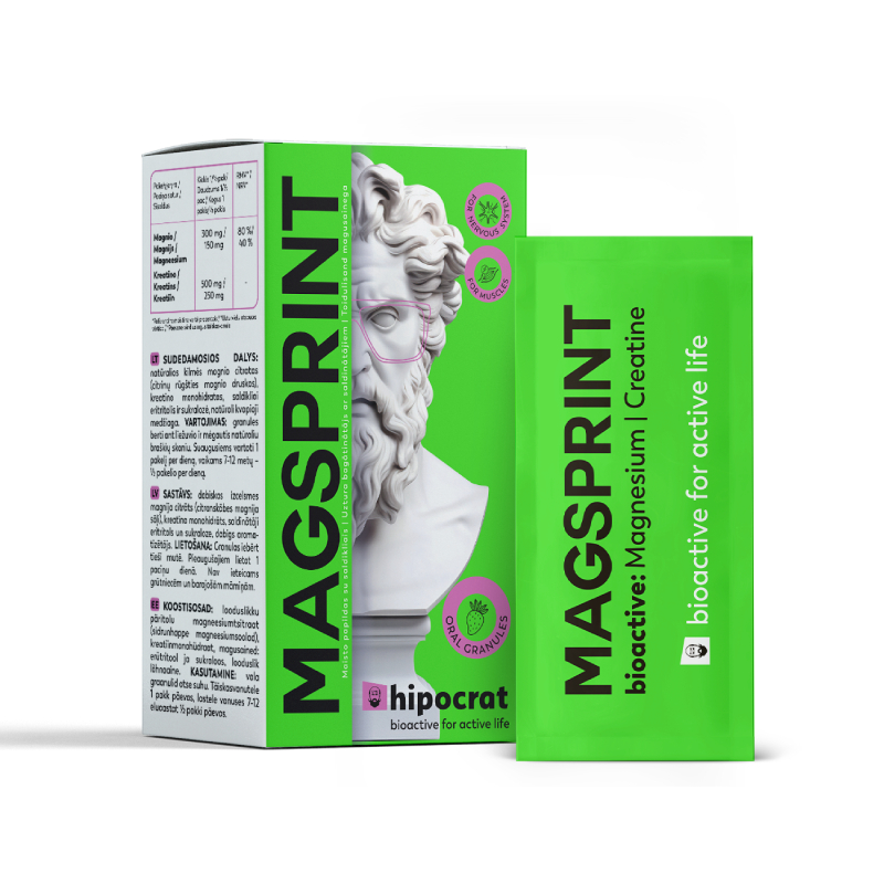 BIOFARMACIJA Hipocrat Magsprint paciņas, 14 gab.