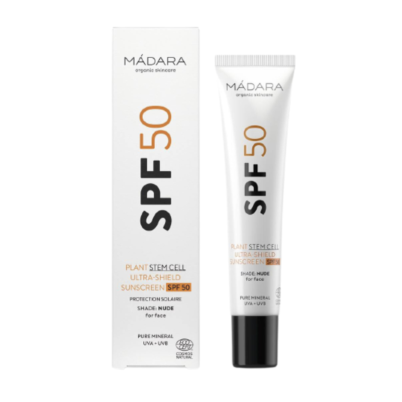 MADARA SPF50 saules aizsargkrēms sejai ar
