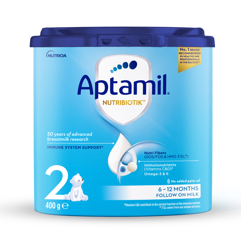 APTAMIL 2  mākslīgais piena maisījums, no 6 mēn., 400 g