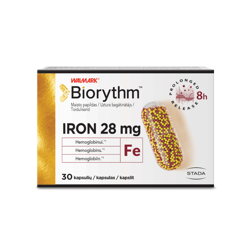 BIORYTHM Iron 28mg kapsulas N30