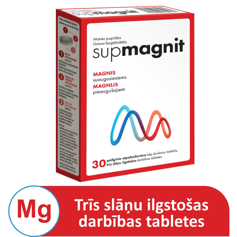 Supmagnit Magnijs 364 mg, 30 tabletes