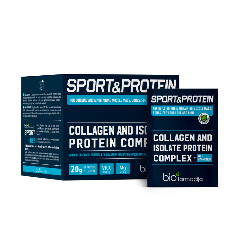 Biofarmacija BIO Sport&Protein pulveris, 28 paciņas