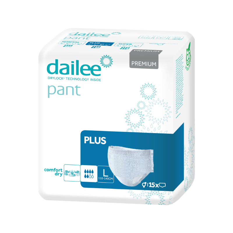 Dailee Pant Premium Plus autiņbikses L izmērs, 15 gb.