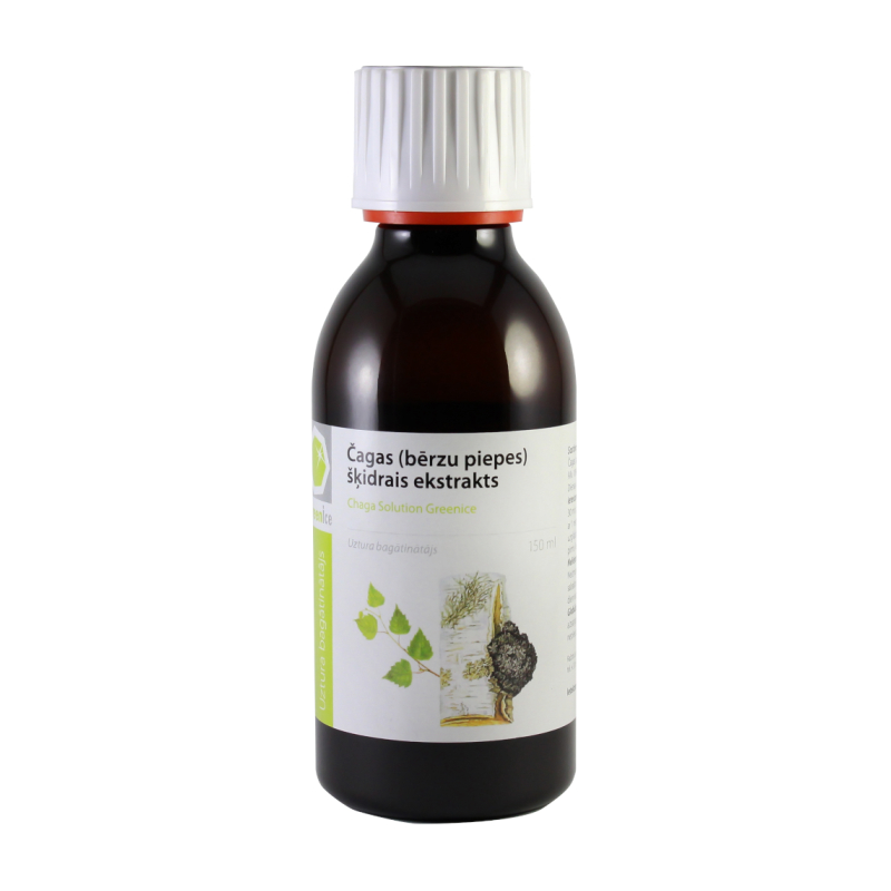 GREENICE bērzu piepes ekstrakts CHAGA SOLUTION, 150 ml