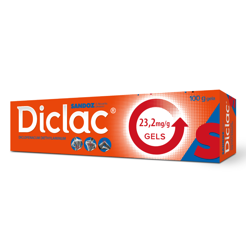 DICLAC 23,2 mg/g gels, 100 g
