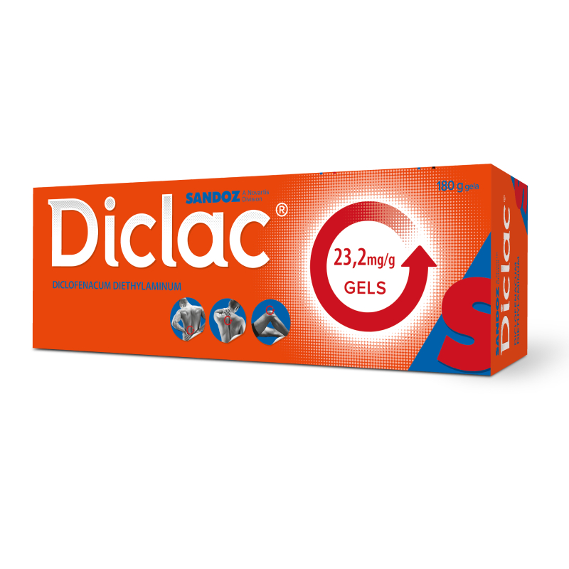 DICLAC 23,2 mg/g gels, 180 g
