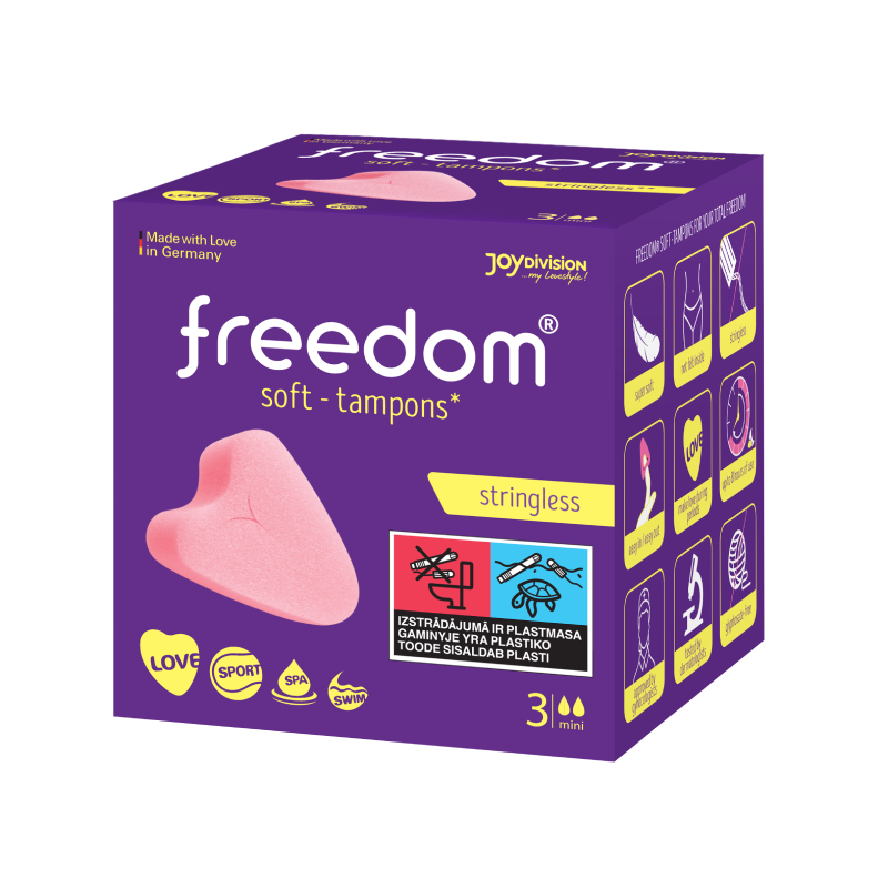 FREEDOM Soft sieviešu higiēniskie tamponi mini N3