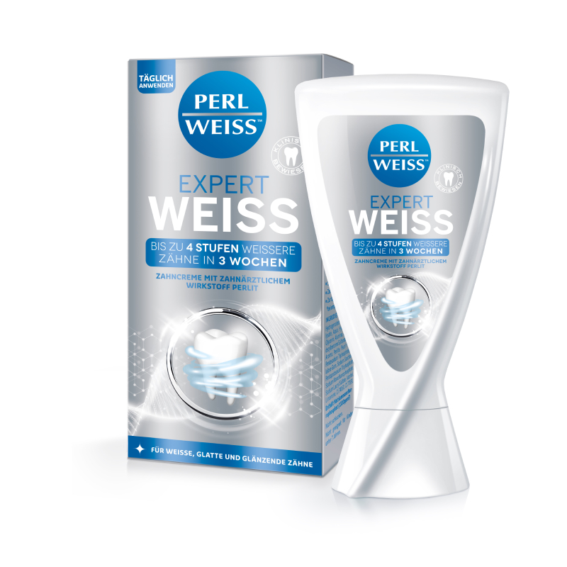 PERLWEISS balinošā zobu pasta EXPERT WHITENING, 50 ml