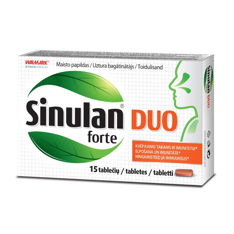 Sinulan® DUO forte, 15 tabletes