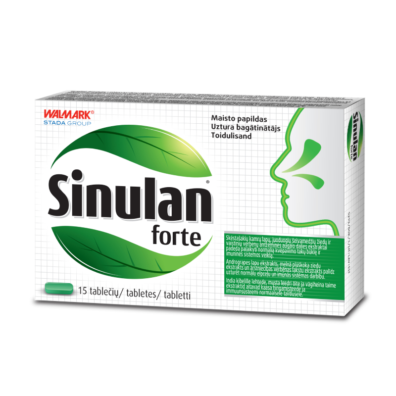 Sinulan® forte, 15 tabletes