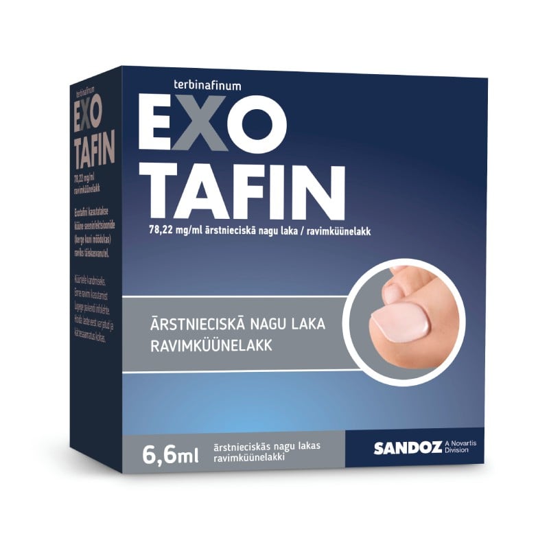 Exotafin 78,22 mg/ml ārstnieciskā nagu laka