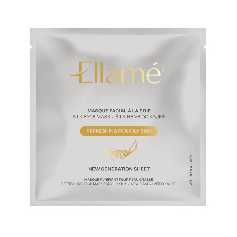 ELLAME Refreshing zīda sejas maska N1