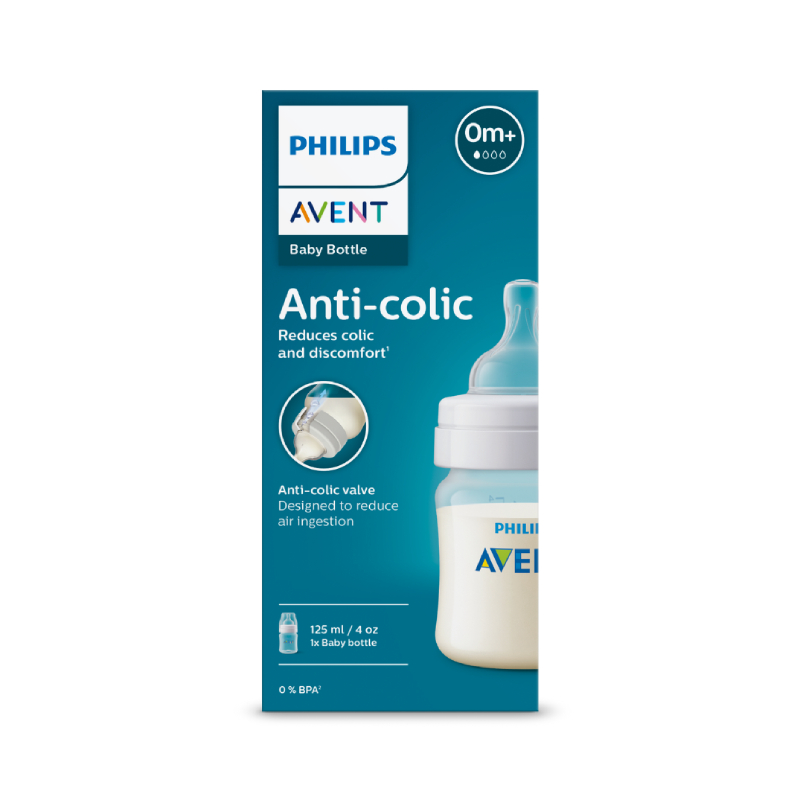 PHILIPS Avent 0m+, 125 ml pudelīte, 1 gab.