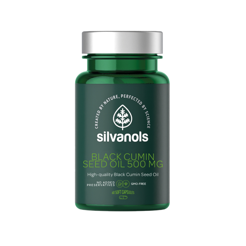 SILVANOLS Black Cumin seed oil 500 mg, 60 gab.