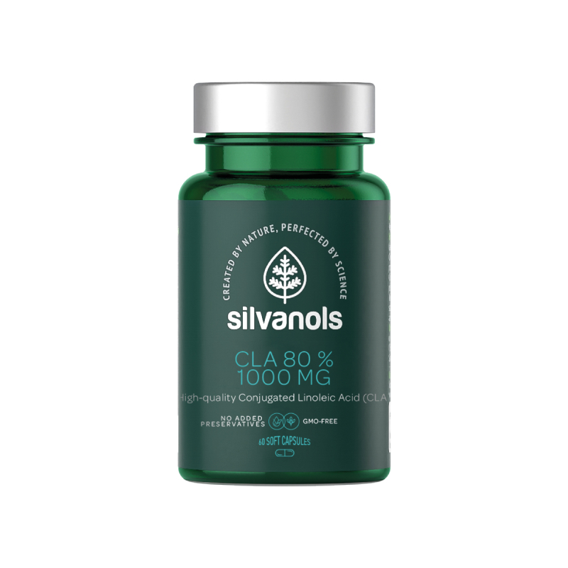 Silvanols CLA 80 % 1000 mg, 60 kapsulas