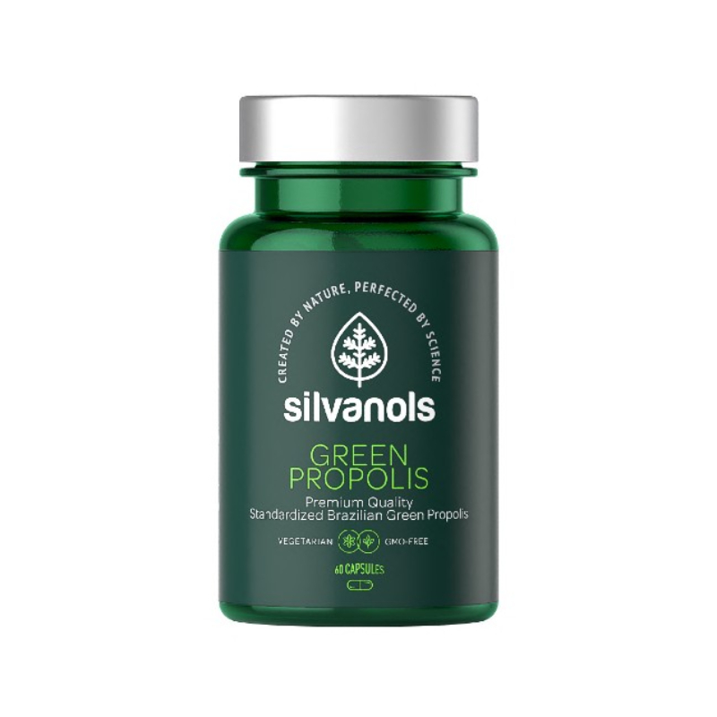 SILVANOLS Green propolis kapsulas, 60 gab.