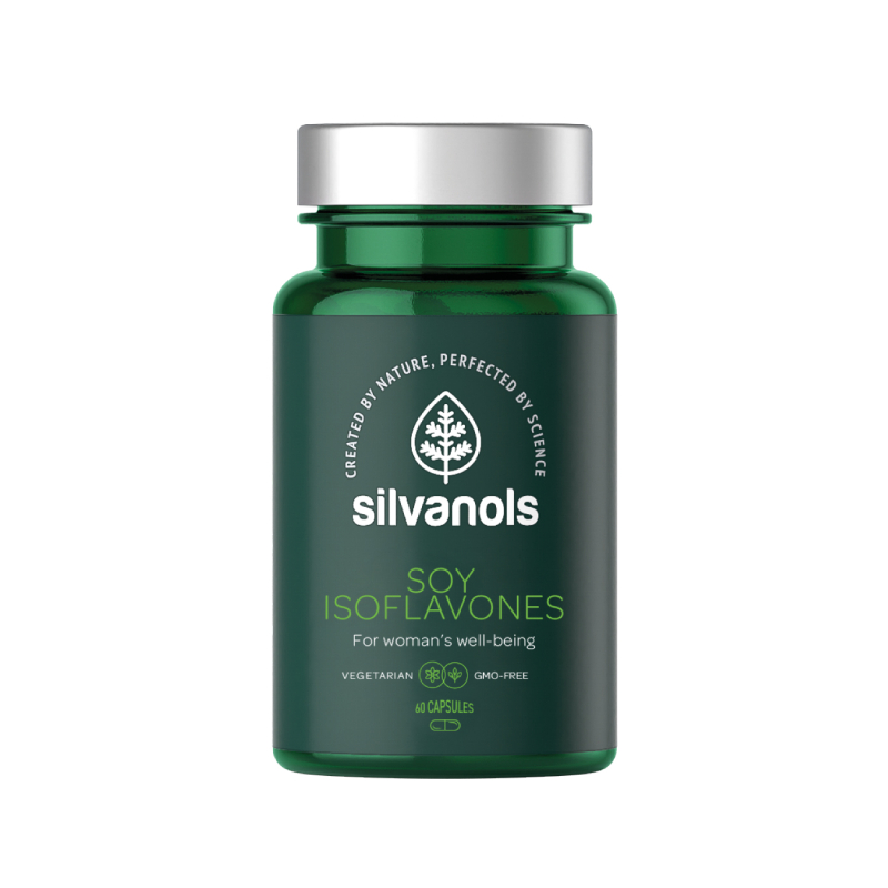 SILVANOLS Premium Soy Isoflavones kapsulas, 60 gab.