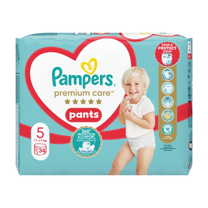 PAMPERS Premium Care Pants autiņbiksītes S5