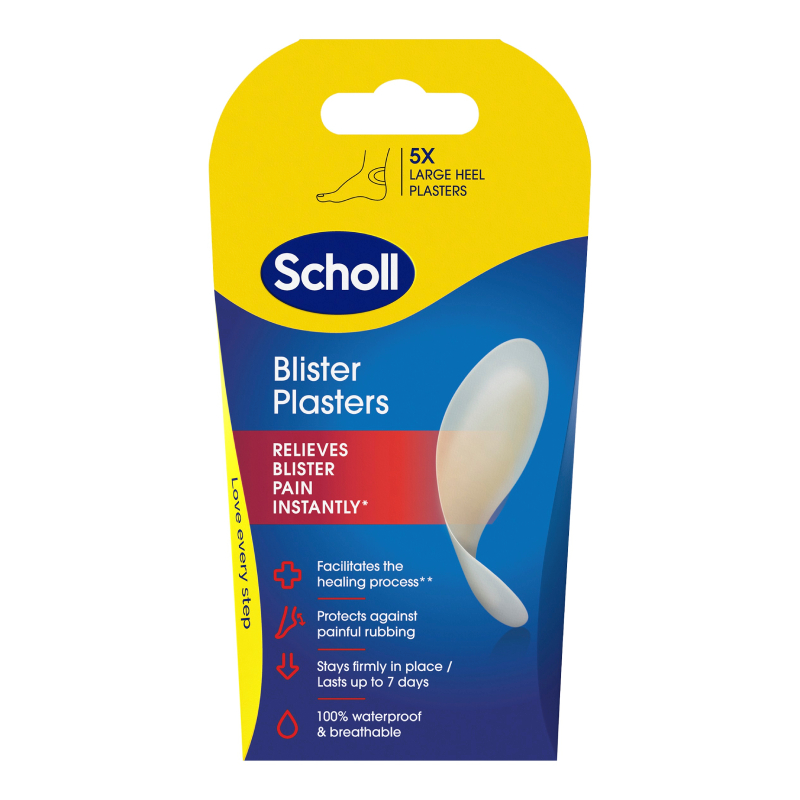 Scholl Lieli plāksteri papēžu tulznām, 5 gb.