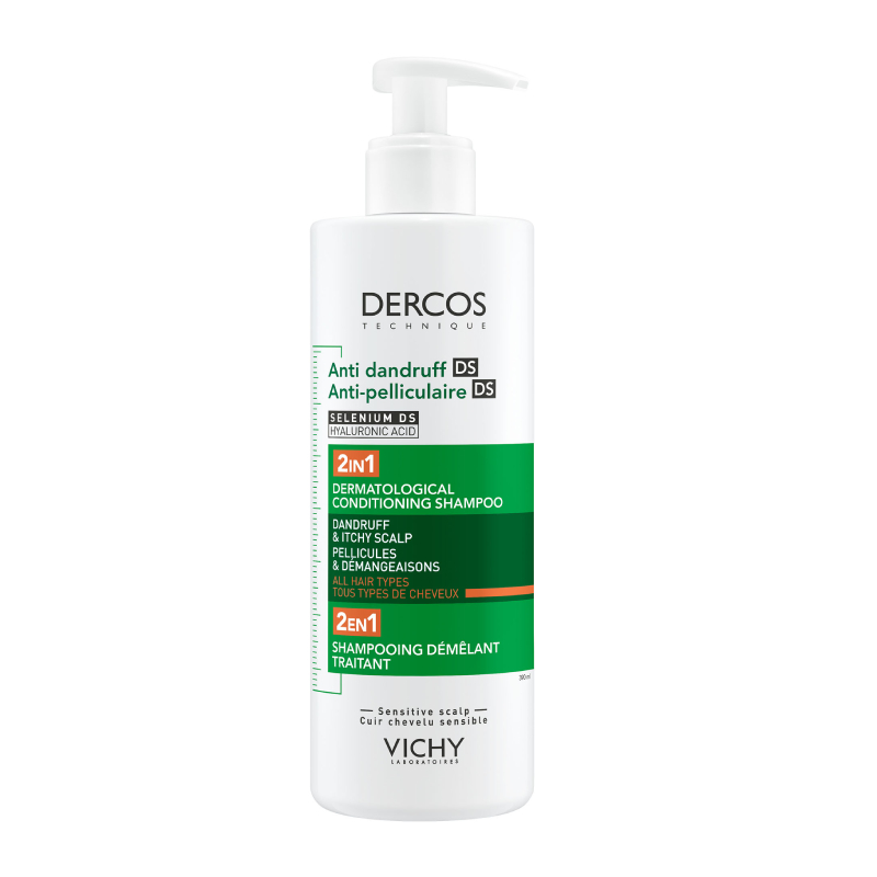 Vichy Dercos Anti-Dandruff 2in1 kondicionējošais šampūns, 390 ml